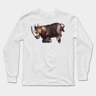 Cozy Woolly Rhinoceros Long Sleeve T-Shirt